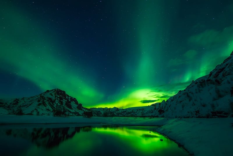 Aurora Borealis in Reykjavik, Iceland